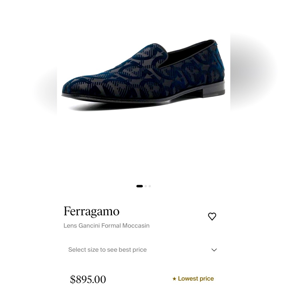 Men’s Ferragamo
Lens Gancini Formal Moccasin